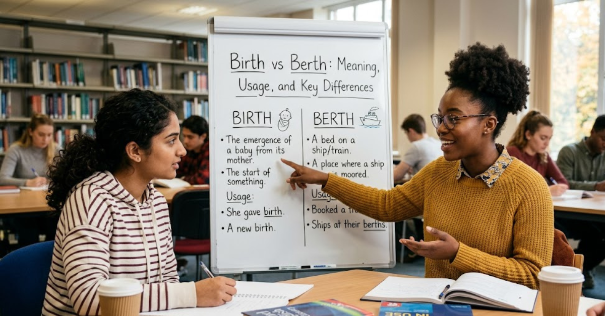 Birth vs Berth: Meaning, Usage, and Key Differences