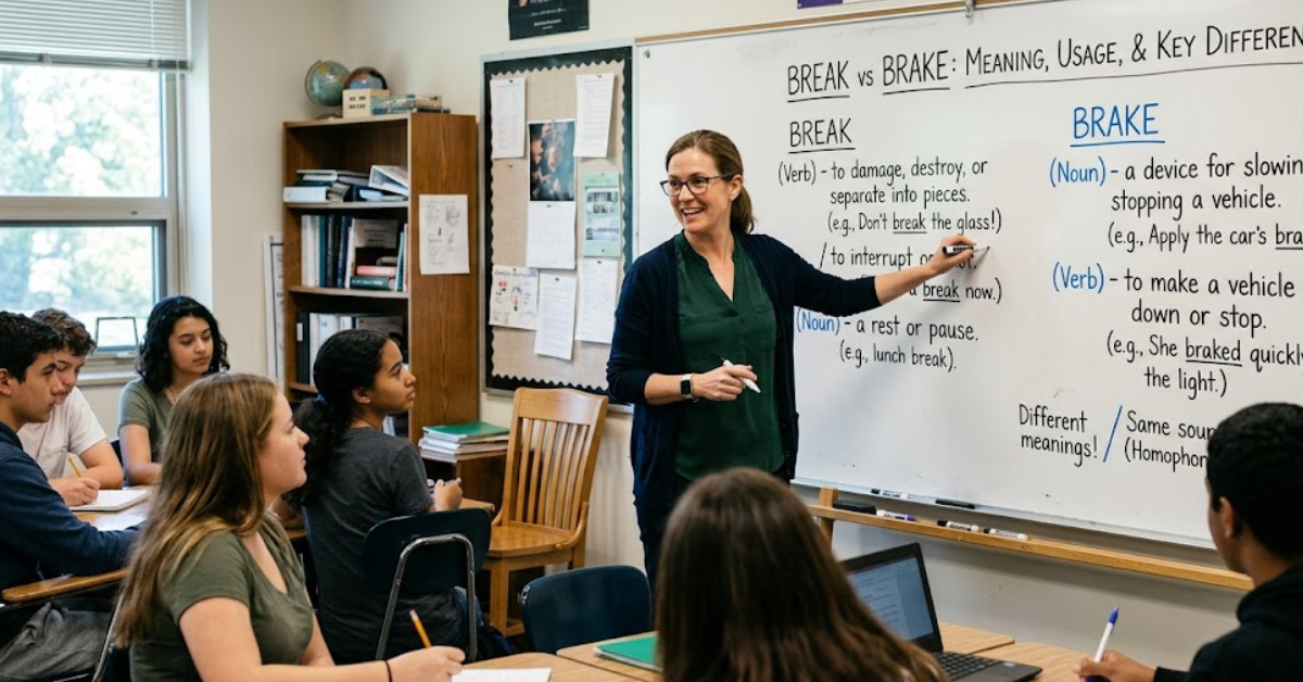 Break vs Brake: Meaning, Usage, and Key Differences