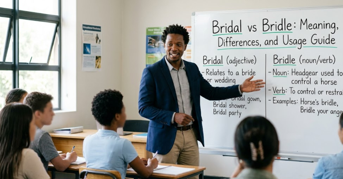 Bridal vs Bridle Meaning, Differences, and Usage Guide