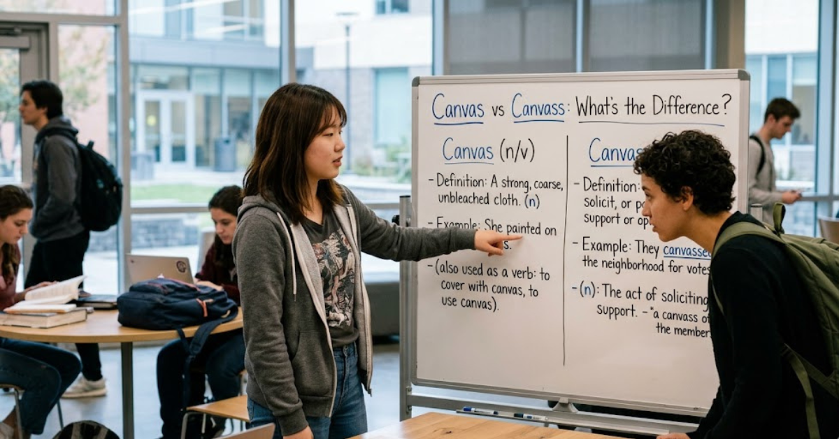 Canvas vs Canvass What’s the Difference