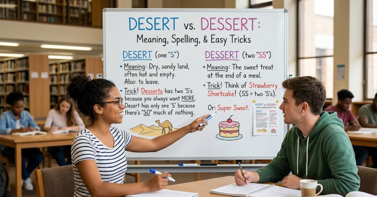 Desert vs Dessert: Meaning, Spelling, and Easy Tricks
