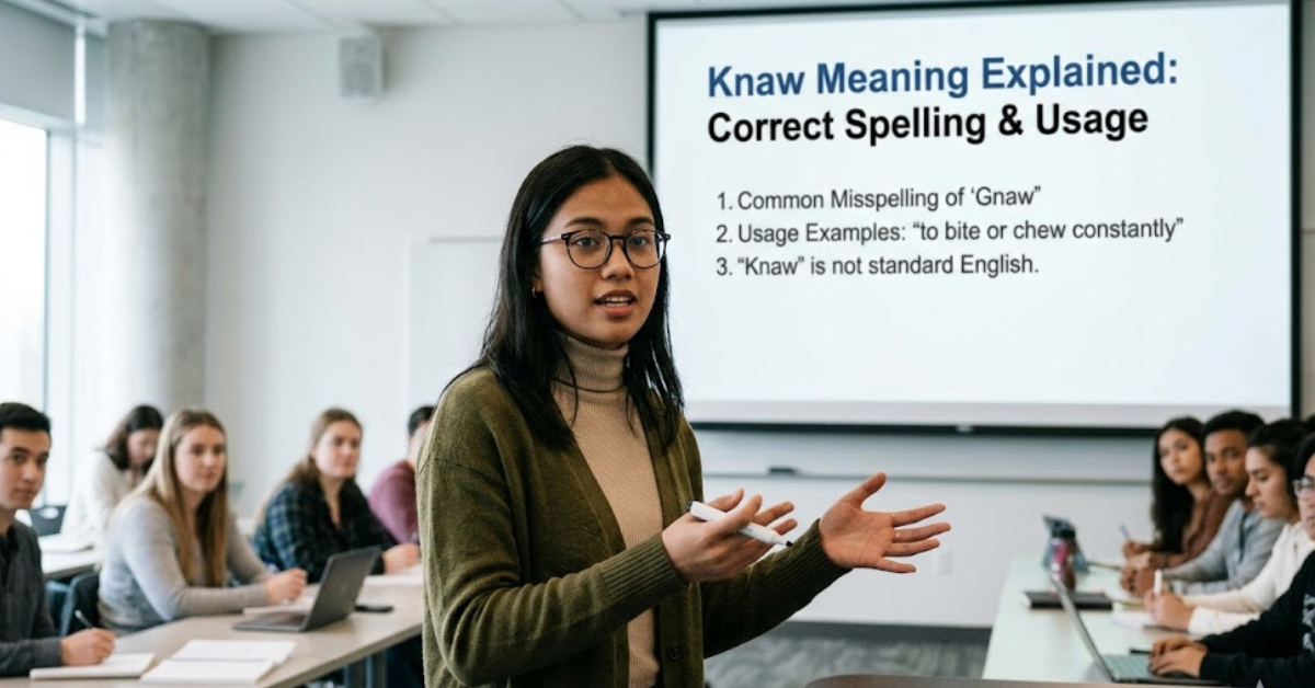 Knaw Meaning Explained: Correct Spelling & Usage