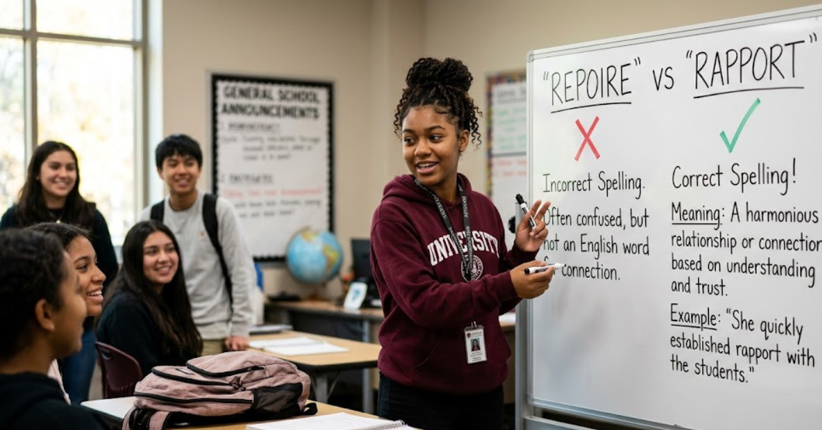 Repoire vs Rapport: Correct Spelling Explained