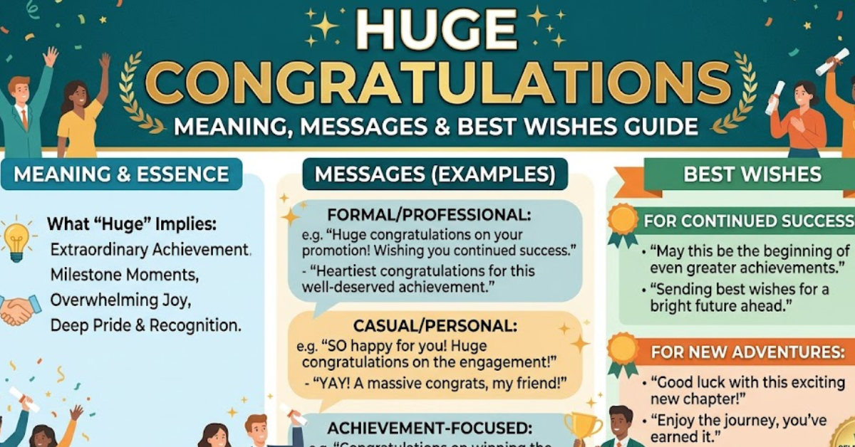 Huge Congratulations: Meaning, Messages & Best Wishes Guide