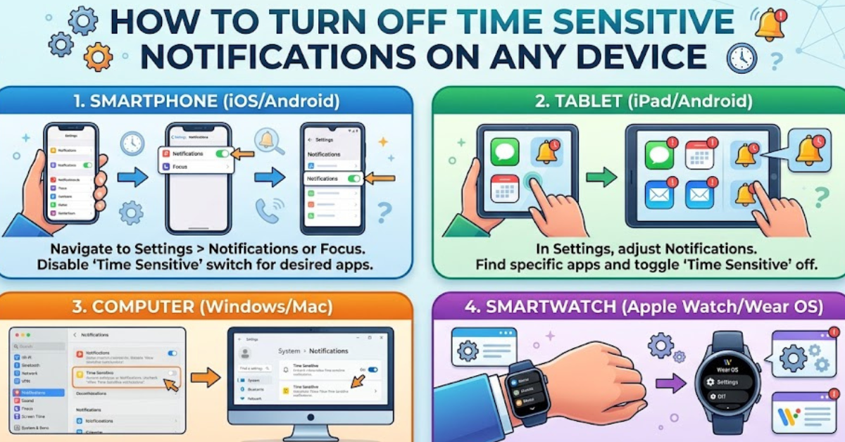 How to Turn Off Time Sensitive Notifications on Any Device