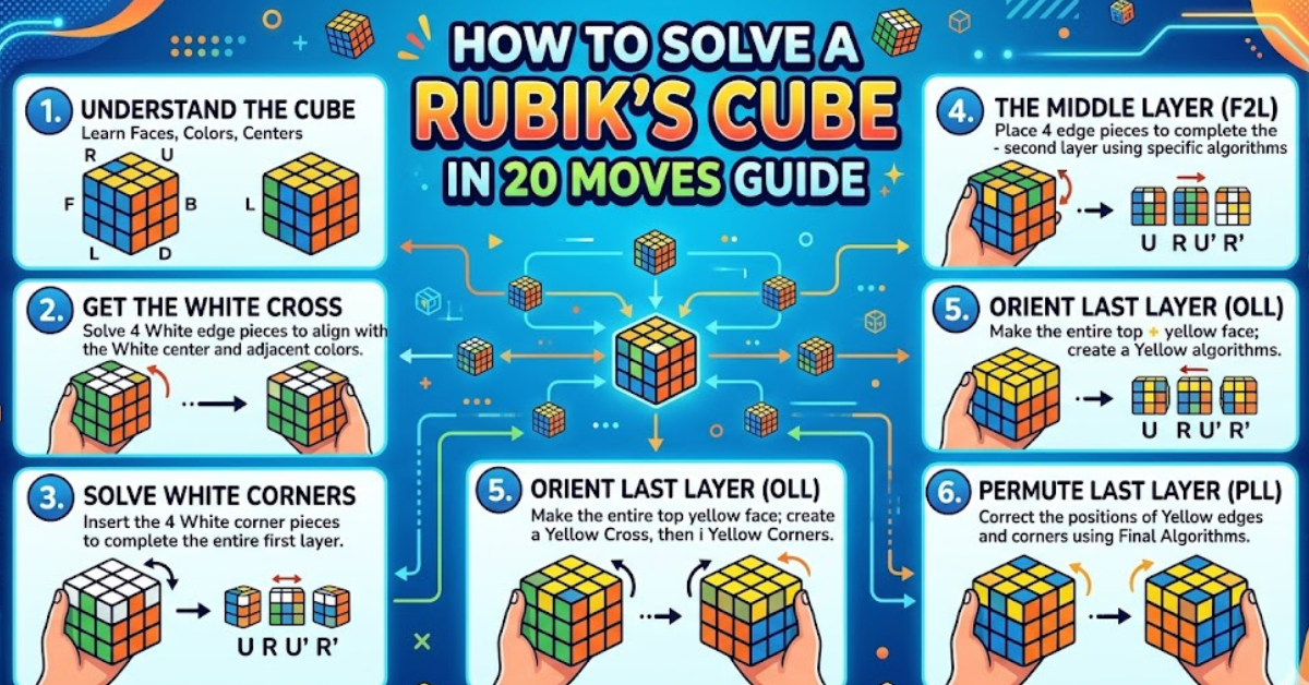 How to Solve a Rubik’s Cube in 20 Moves Guide