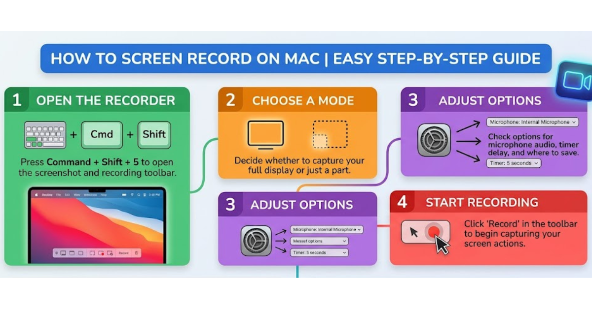 How to Screen Record on Mac: Easy Step-by-Step Guide