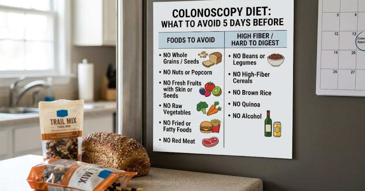 Colonoscopy Diet: What to Avoid 5 Days Before