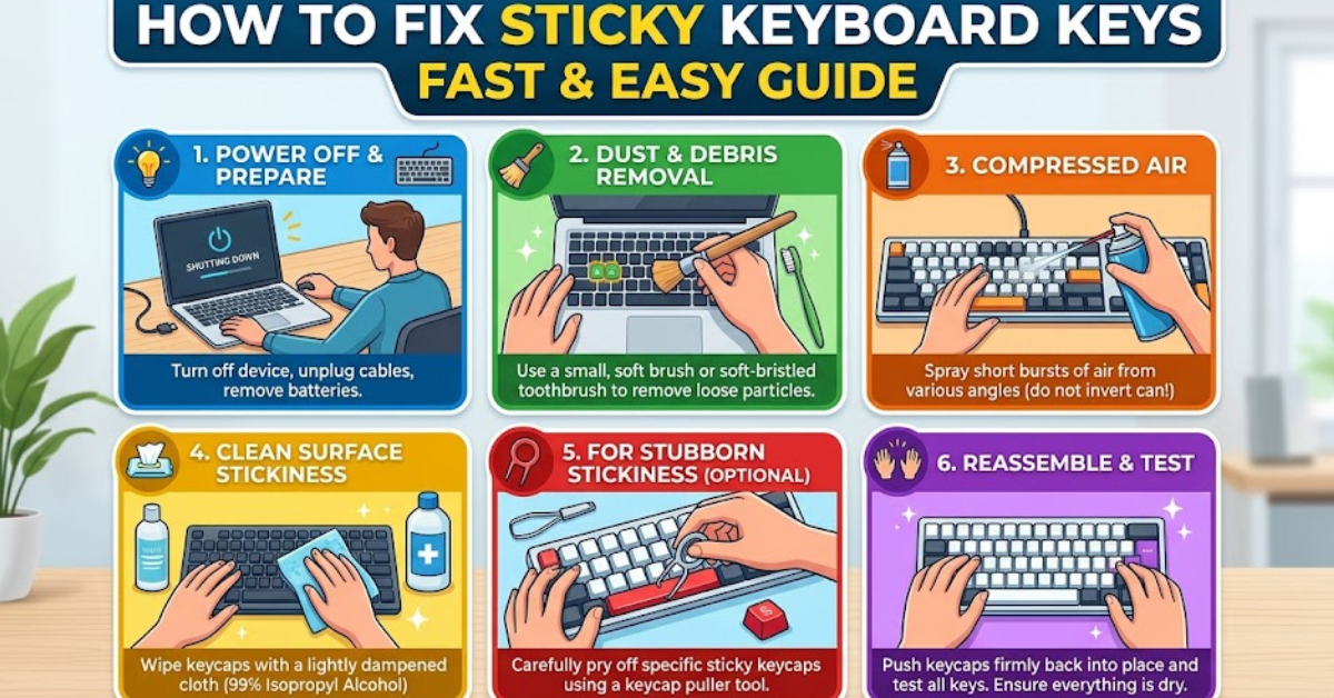 How to Fix Sticky Keyboard Keys Fast & Easy Guide