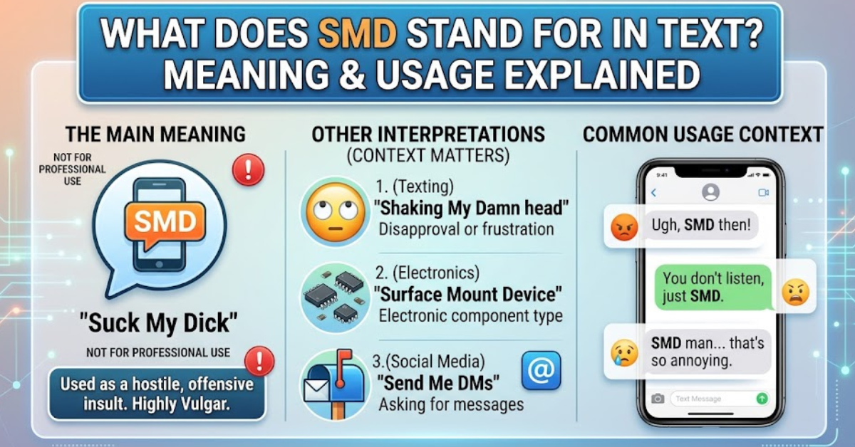 What Does SMD Stand for in Text? Meaning & Usage Explained
