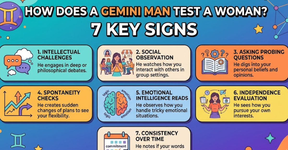 How Does a Gemini Man Test a Woman? 7 Key Signs
