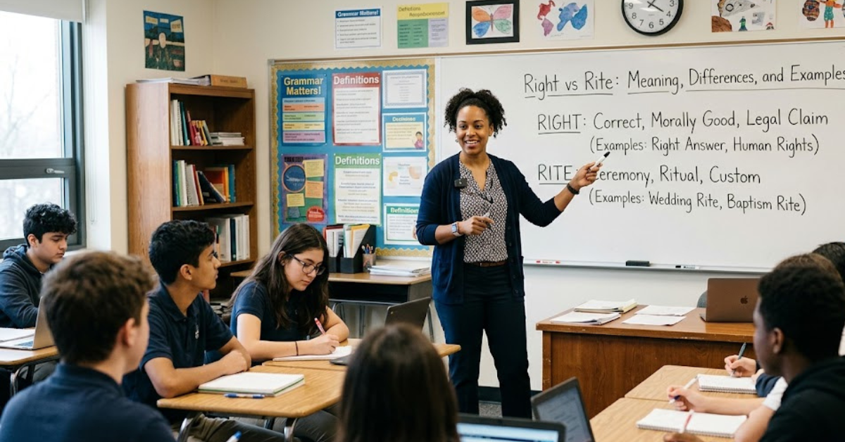 Right vs Rite: Meaning, Differences, and Examples